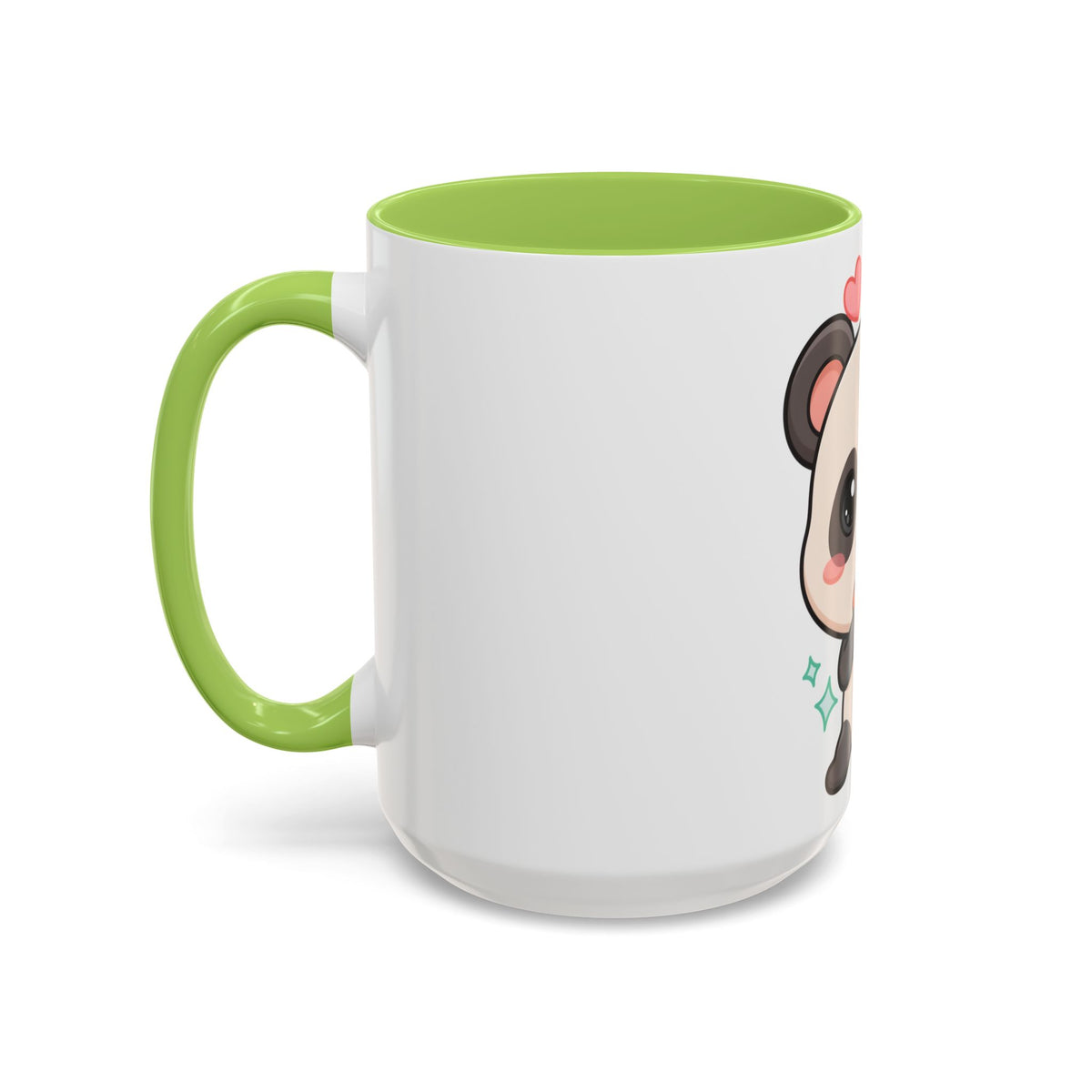 Kawaii Panda Coffee Mug, Cute Sushi Lover Accent Mug