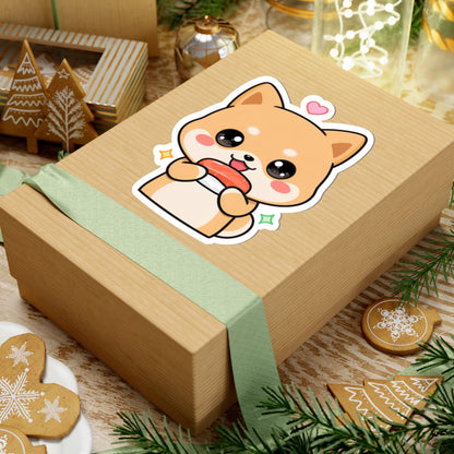 Kawaii Shiba Inu Sushi Sticker for Cute Decor