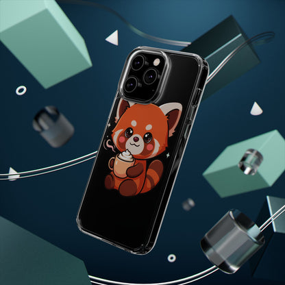 Kawaii Red Panda Phone Case with Latte