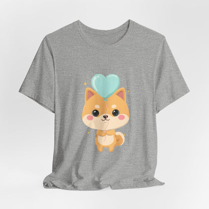Kawaii Shiba Inu T-Shirt, Cute Balloon Dog Gift