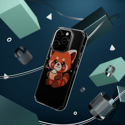 Kawaii Red Panda Phone Case with Latte