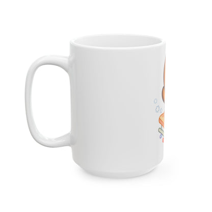 Gingerbread Man Mug – Cute Christmas Sledding Gift
