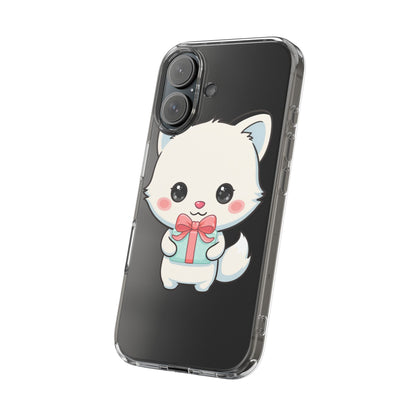 Kawaii Arctic Fox Phone Case with Gift