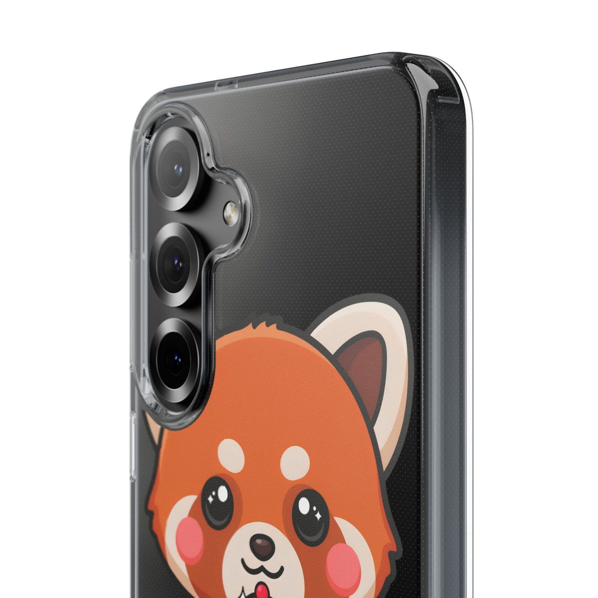 Kawaii Red Panda Phone Case with Ice Cream