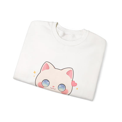 Kawaii Gamer Cat Sweatshirt for Cozy Gaming Nights