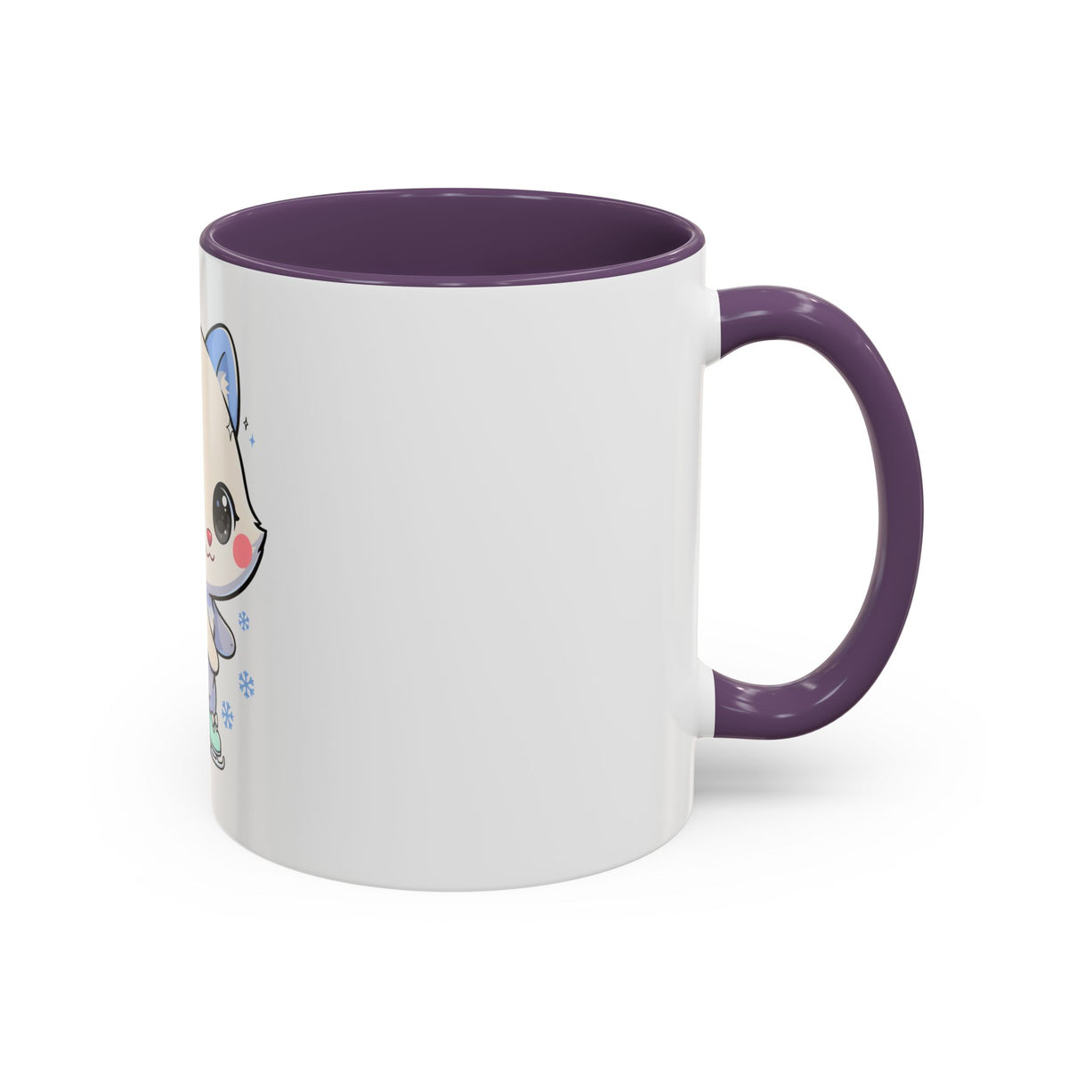 Kawaii Arctic Fox Mug for Cozy Winter Coffee Breaks