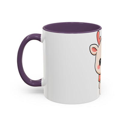 Kawaii Reindeer Christmas Mug for Holiday Fans