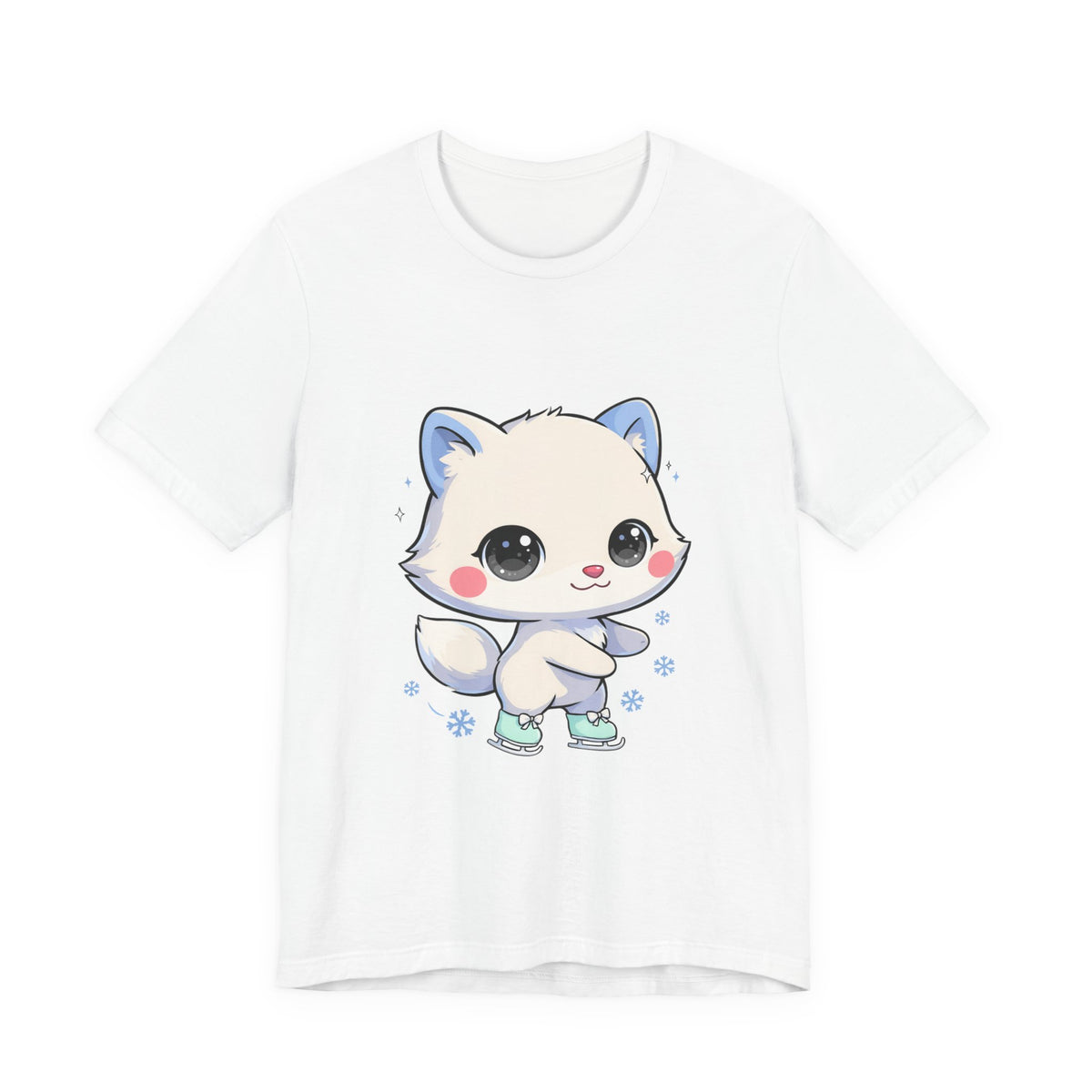 Kawaii Arctic Fox T-Shirt for Winter Gift Giving