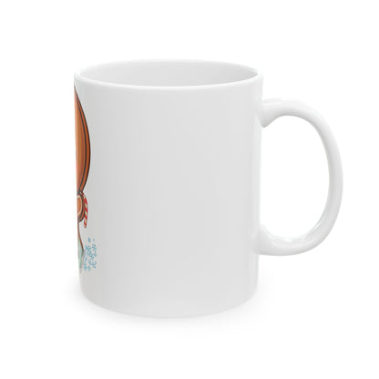 Gingerbread Man Mug: Cute Christmas Ice Skating Gift