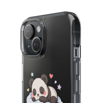Sleeping Panda Clear Impact-Resistant Phone Case