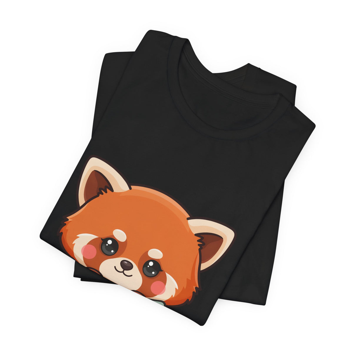 Kawaii Red Panda T-Shirt, Cozy Blanket Chibi Animal Tee
