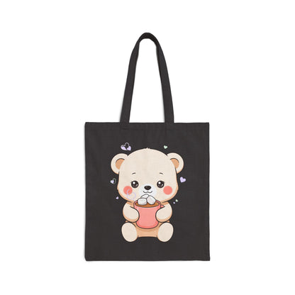Kawaii Polar Bear Tote Bag for Cozy Cocoa Lovers