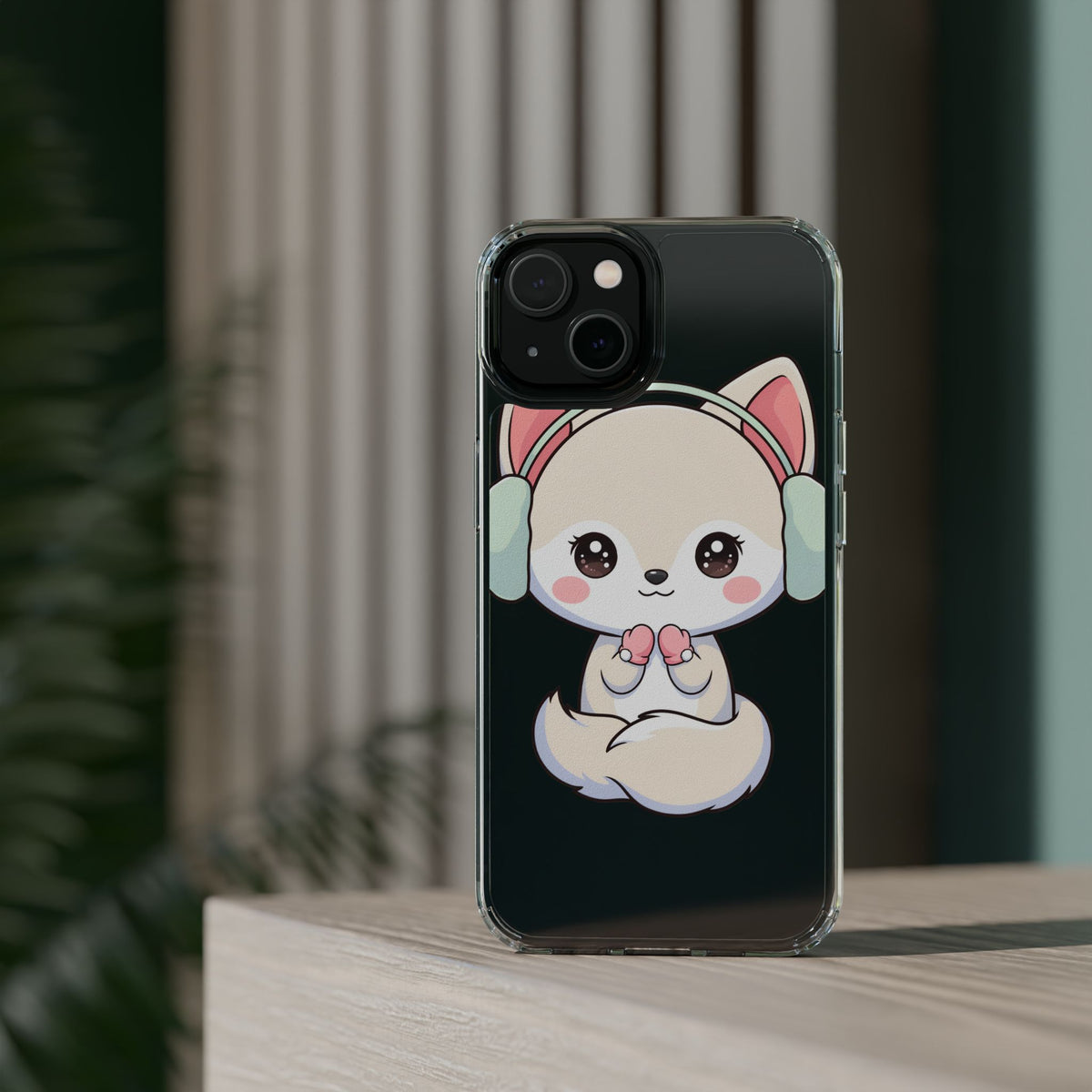 Kawaii Arctic Fox Phone Case – Cozy Winter Cutie