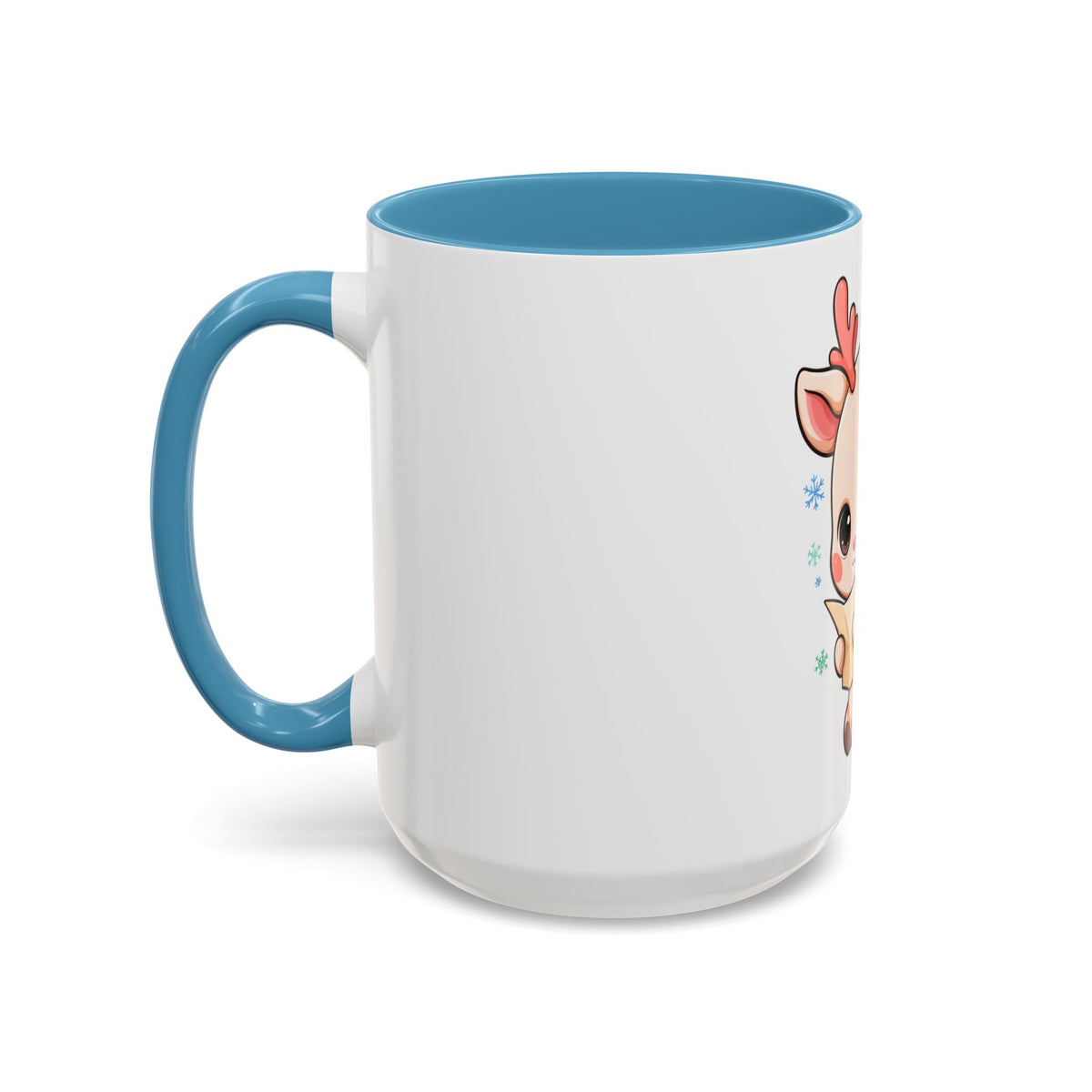 Christmas Reindeer Accent Coffee Mug for Cozy Holiday Mornings