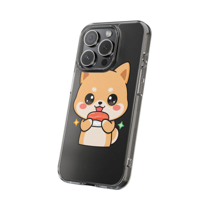 Kawaii Shiba Inu Phone Case for Sushi Lovers