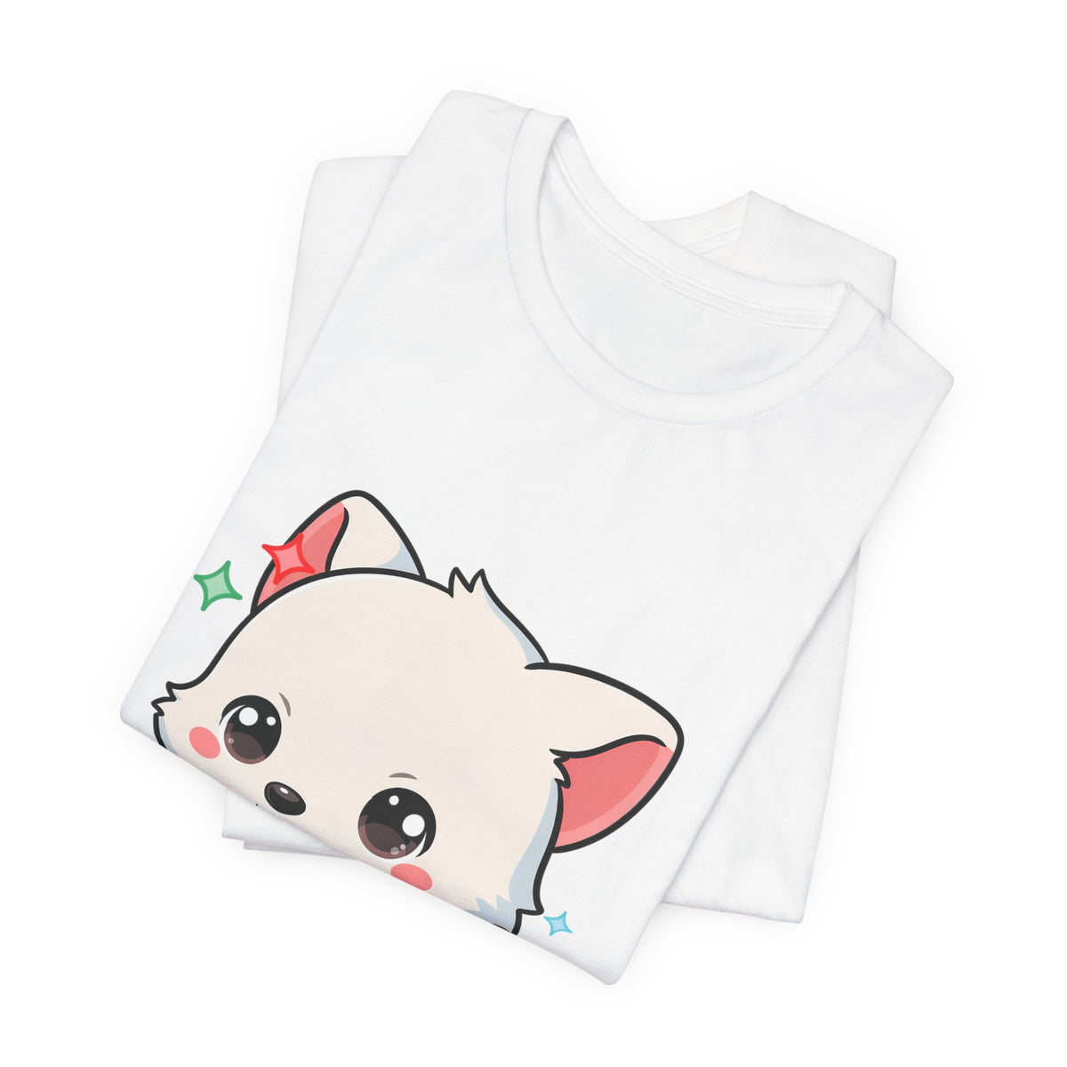 Kawaii Arctic Fox Christmas T-Shirt for Cute Holiday Fans
