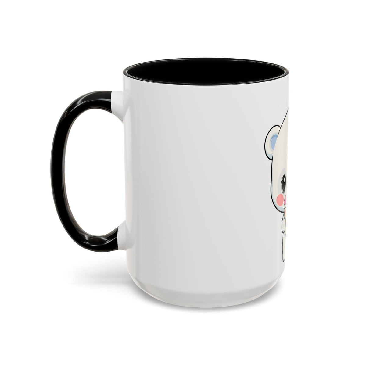 Kawaii Polar Bear Christmas Mug – Santa Letter Accent Mug