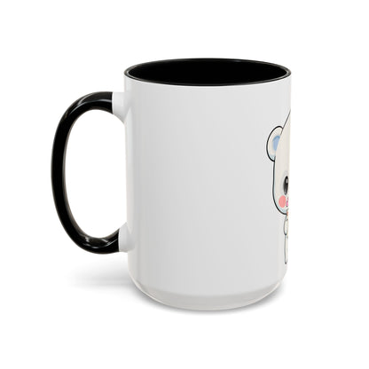 Kawaii Polar Bear Christmas Mug – Santa Letter Accent Mug