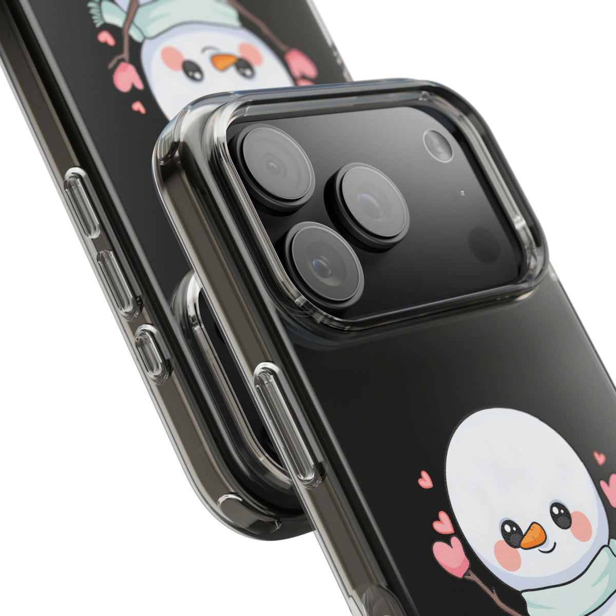 Kawaii Snowman Phone Case, Cute Winter Cheer