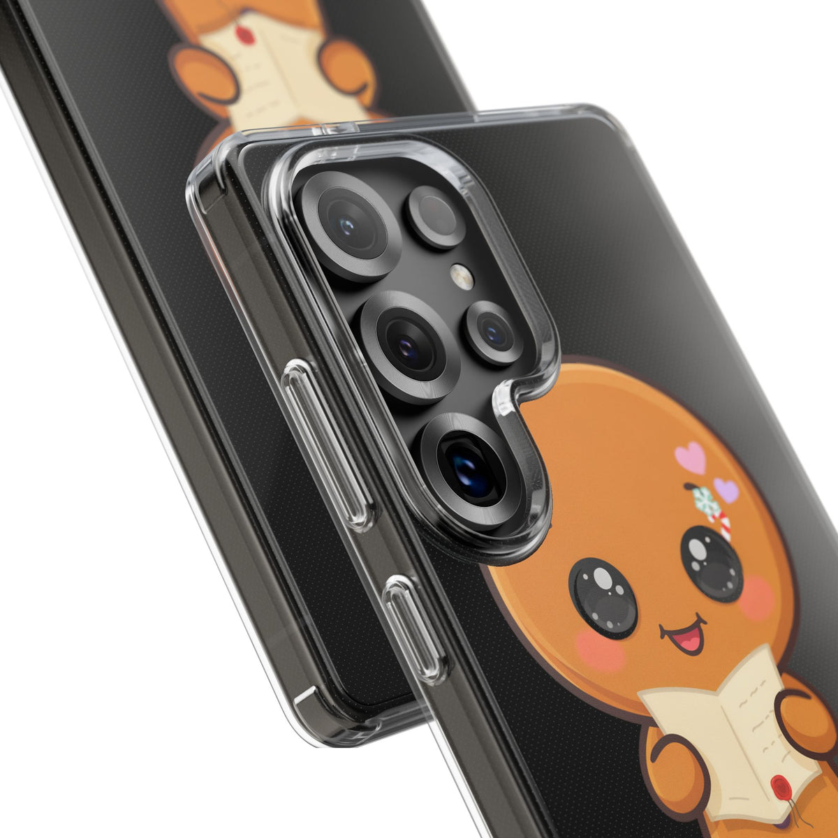 Gingerbread Man Phone Case, Cute Christmas Letter Reader