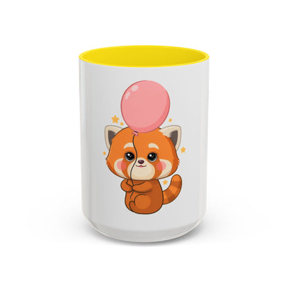 Kawaii Red Panda Accent Coffee Mug for Cute Animal Fans