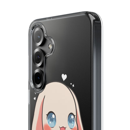 Kawaii Bunny Sushi Phone Case, Clear Impact-Resistant