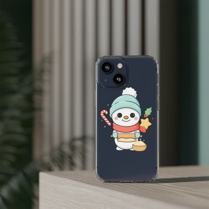 Christmas Snowman Phone Case, Cute Cookie Baker