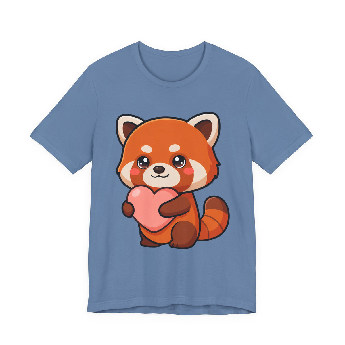 Kawaii Red Panda T-Shirt: Big Heart, Cozy Vibes