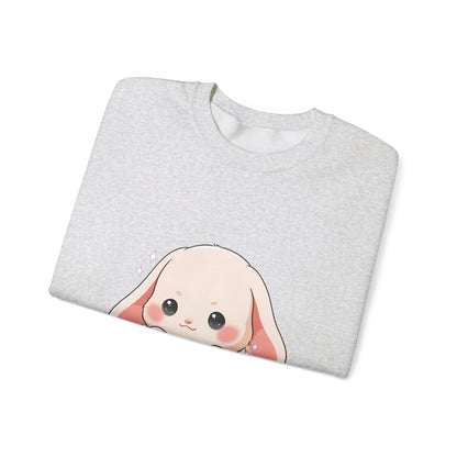 Kawaii Bunny Sweatshirt, Cute Chibi Tea Cup Rabbit