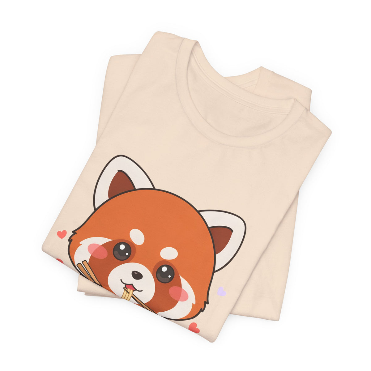 Kawaii Red Panda Ramen T-Shirt for Cozy Foodie Style