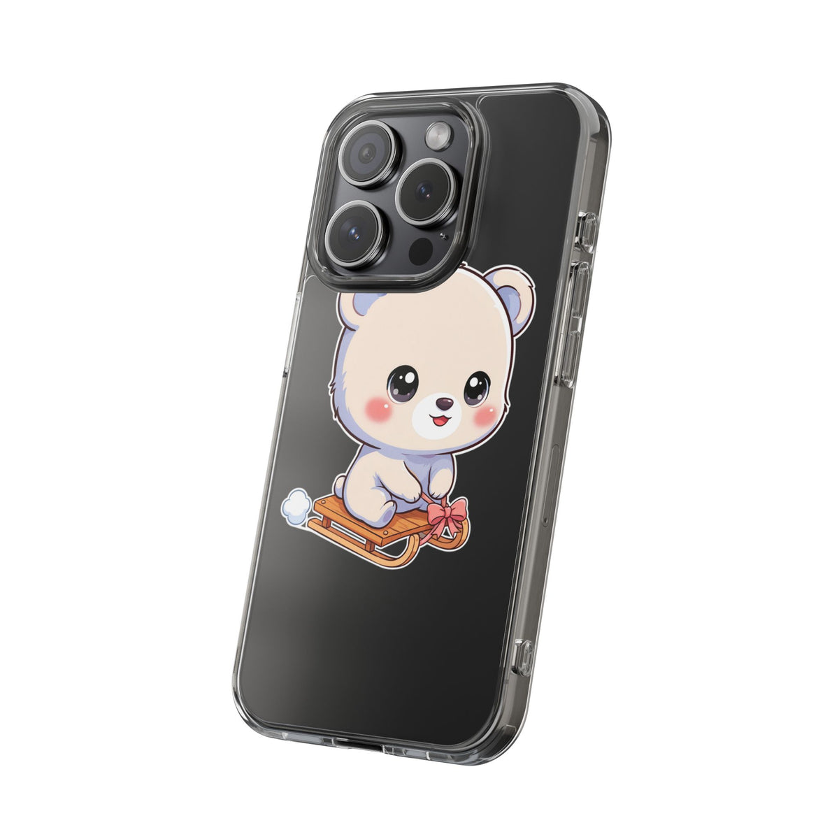 Kawaii Polar Bear Phone Case, Cute Winter Gift