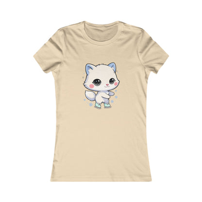 Kawaii Arctic Fox T-Shirt for Cute Winter Style