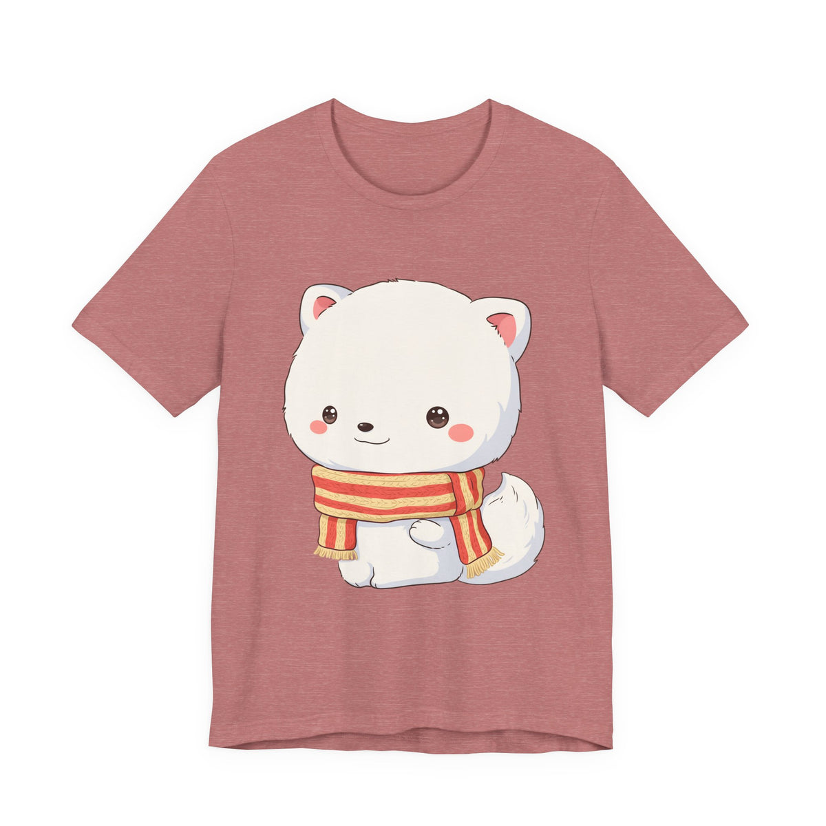 Kawaii Arctic Fox Christmas Tee for Cute Holiday Fans
