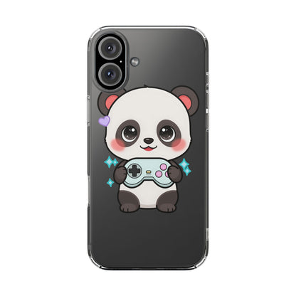 Gamer Panda Clear Impact-Resistant Phone Case