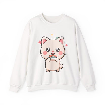 Kawaii Cat Sushi Sweatshirt for Cute Cat Lovers