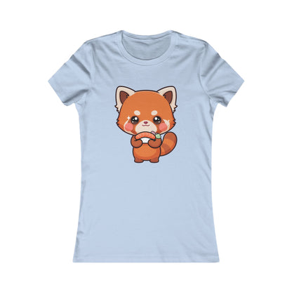 Kawaii Red Panda Sushi Tee for Cute Foodie Fans