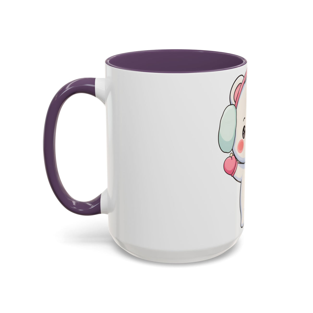 Kawaii Polar Bear Mug, Cute Winter Accent Coffee Mug