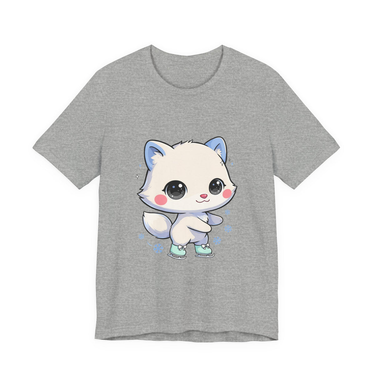 Kawaii Arctic Fox T-Shirt for Winter Gift Giving