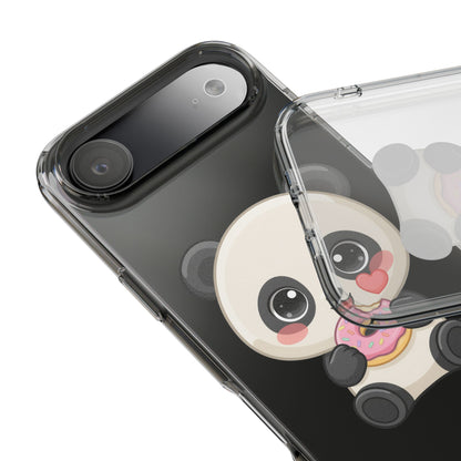 Kawaii Panda Phone Case with Donut