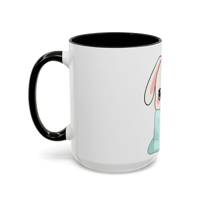 Kawaii Bunny Accent Coffee Mug for Cozy Moments