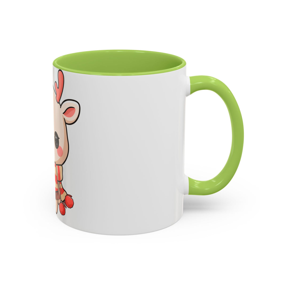 Kawaii Reindeer Christmas Mug for Holiday Fans