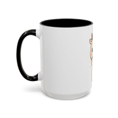 Kawaii Reindeer Christmas Accent Coffee Mug
