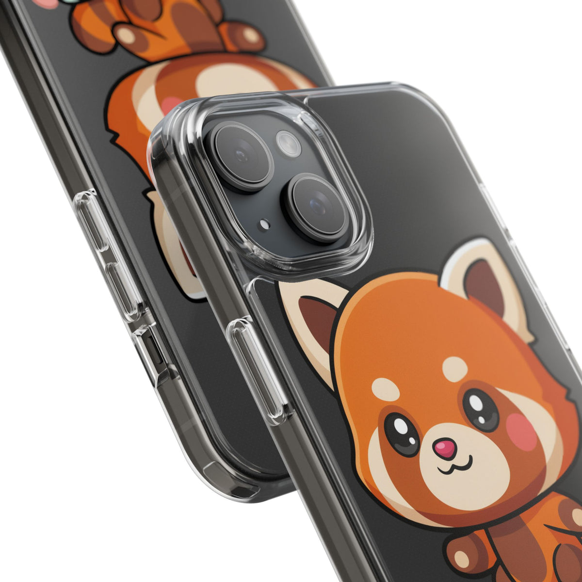Red Panda Skateboard Phone Case, Cute Kawaii Style