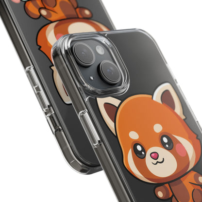 Red Panda Skateboard Phone Case, Cute Kawaii Style