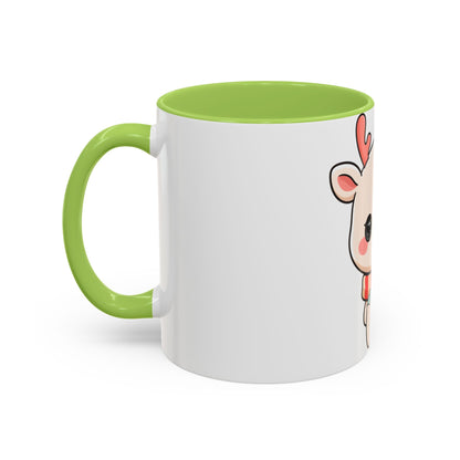 Kawaii Reindeer Christmas Mug for Holiday Fans