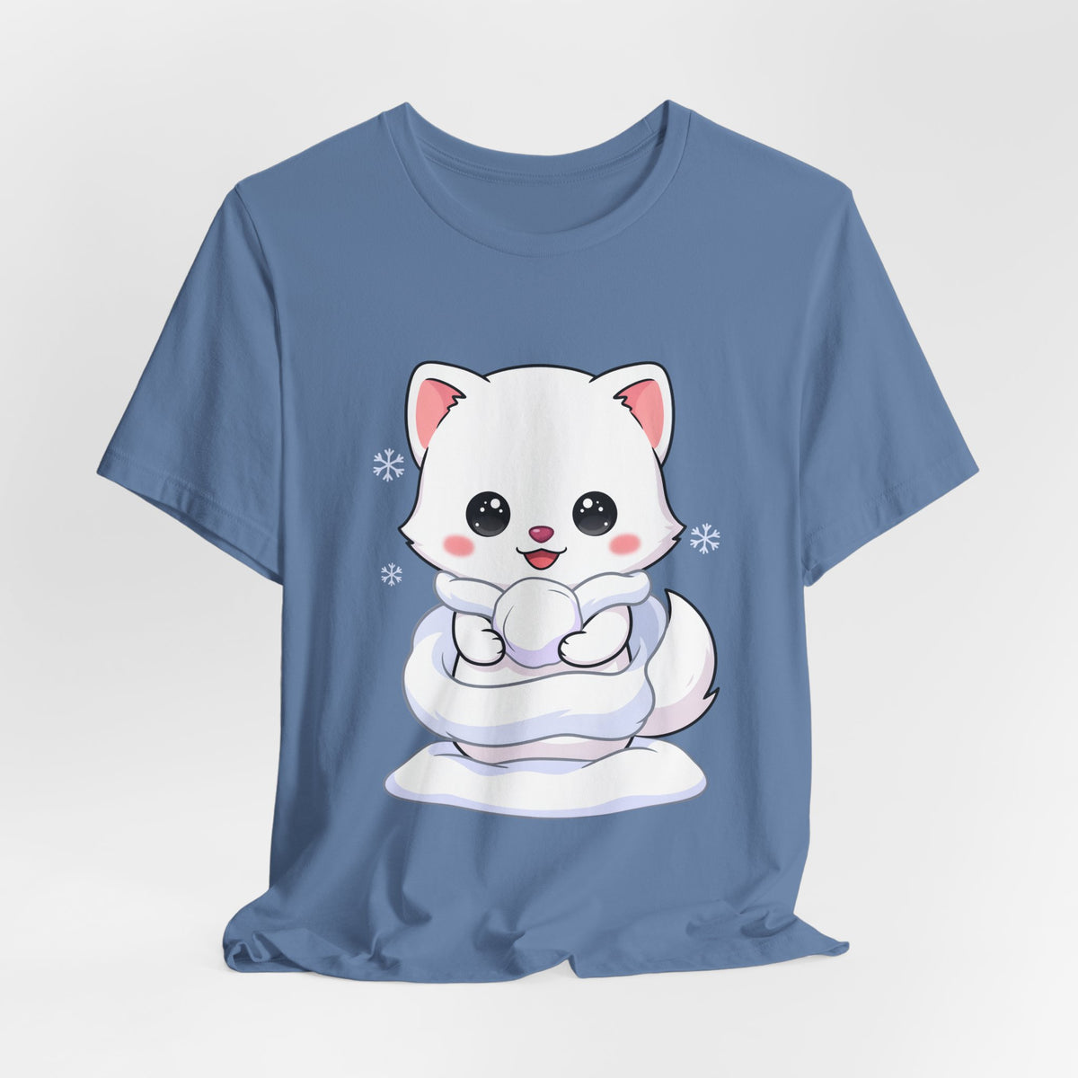 Kawaii Arctic Fox T-Shirt for Cute Winter Style