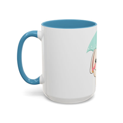 Kawaii Bunny Accent Coffee Mug for a Cheerful Desk