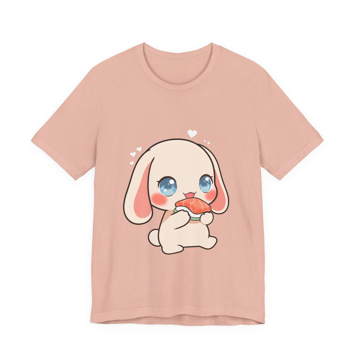 Kawaii Sushi Bunny T-Shirt for Cute Foodie Fans