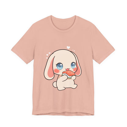 Kawaii Sushi Bunny T-Shirt for Cute Foodie Fans