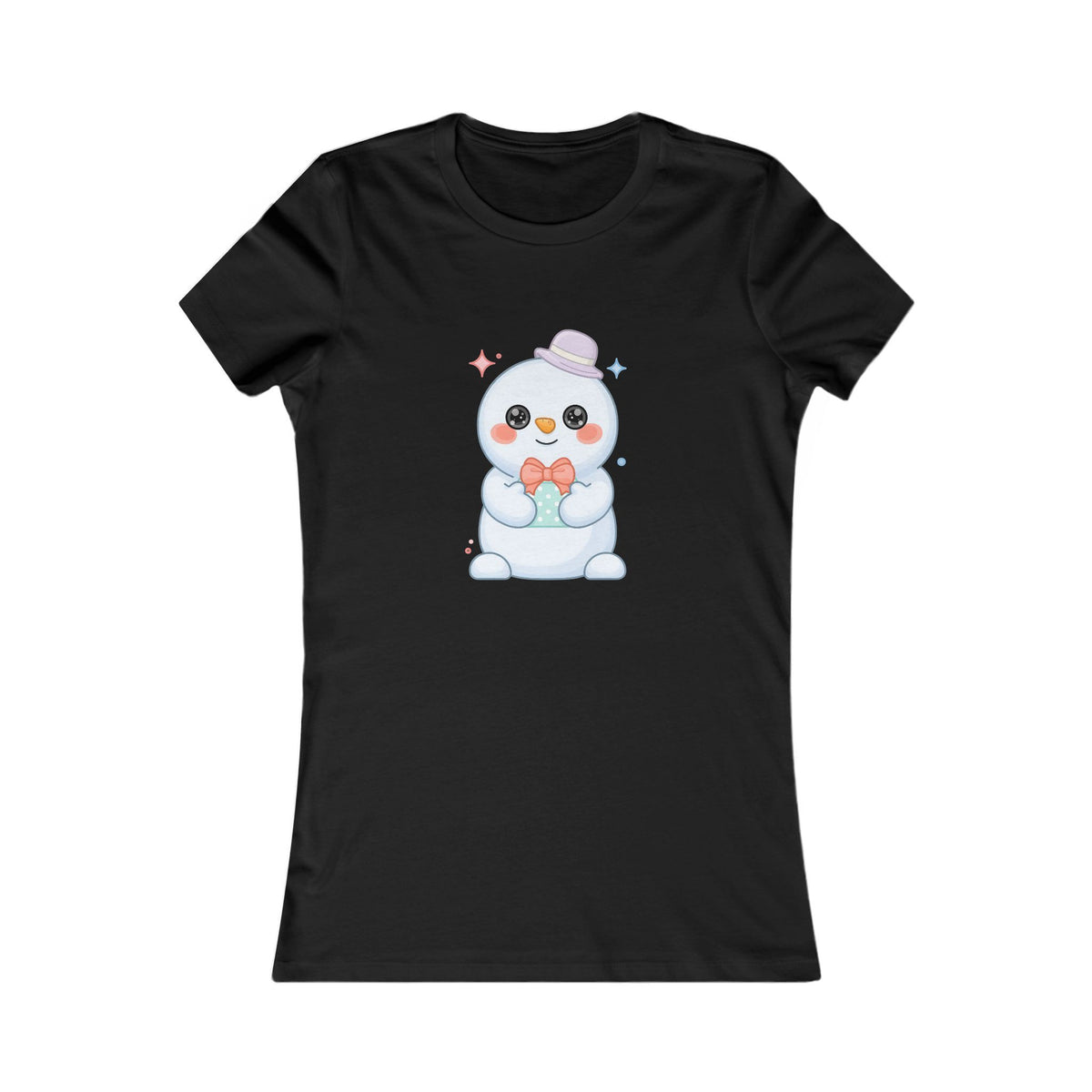 Cute Snowman T-Shirt for Kawaii Holiday Cheer
